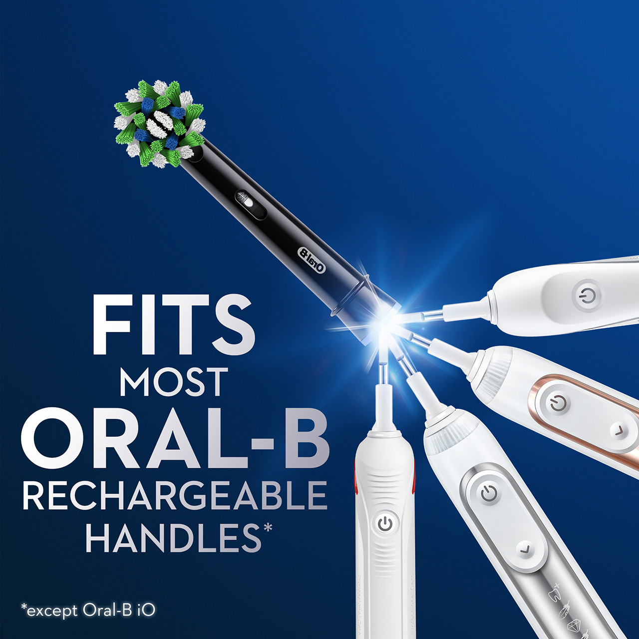 Black Oral-B CrossAction Others Brush Heads | SG_OB66100