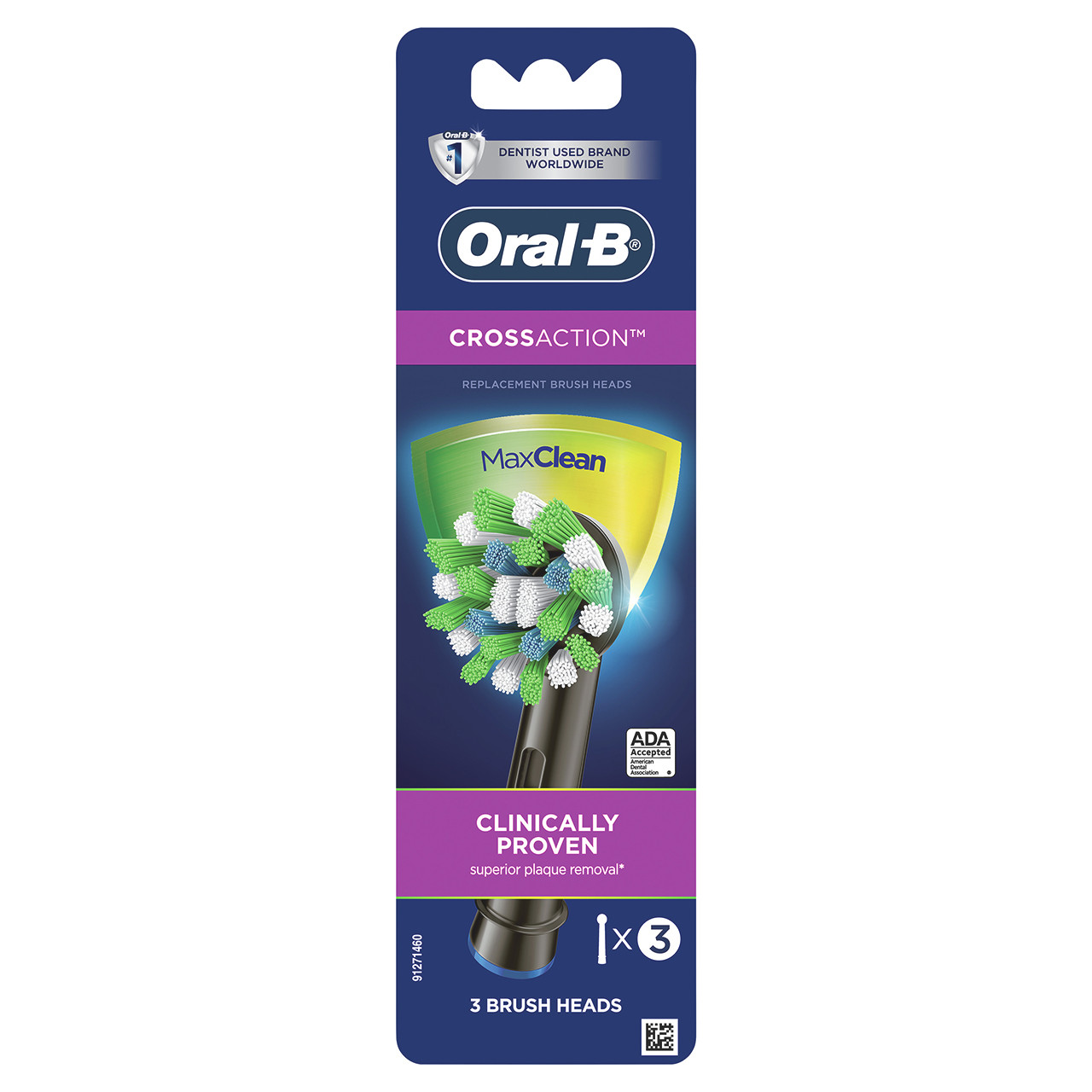 Black Oral-B CrossAction Others Brush Heads | SG_OB66100