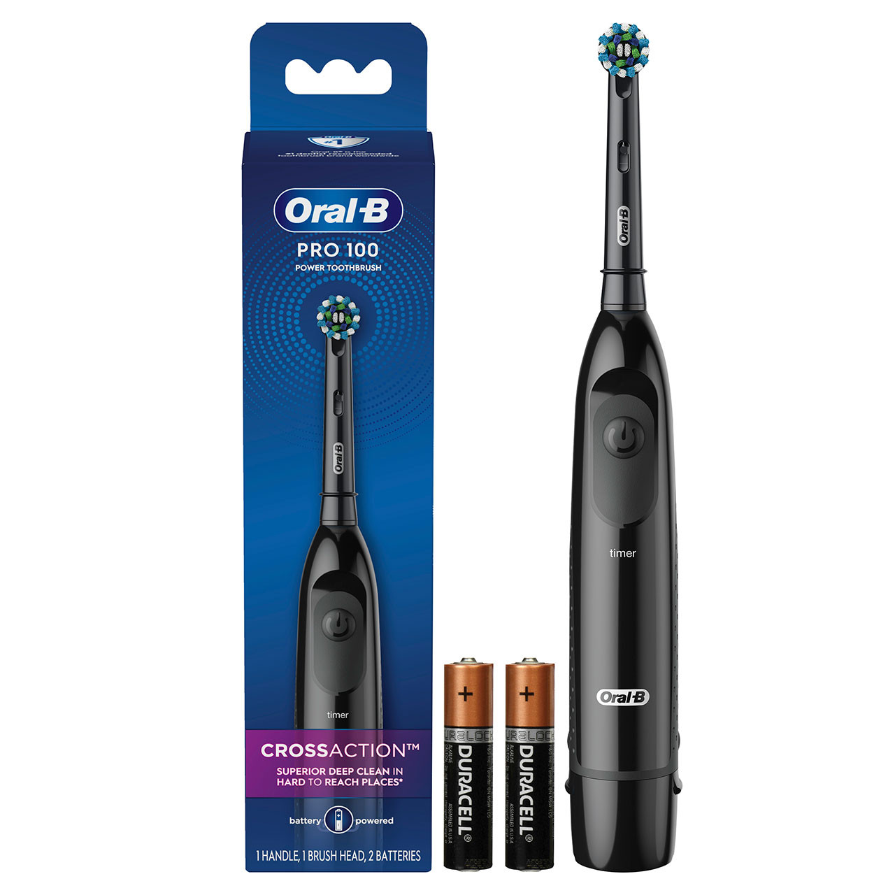 Black Oral-B Pro 100 Crossaction Pro Series | SG_OB23499