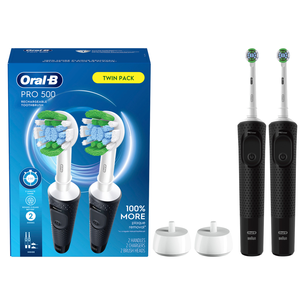 Black Oral-B Pro 500 Rechargeable Pro Series | SG_OB38739