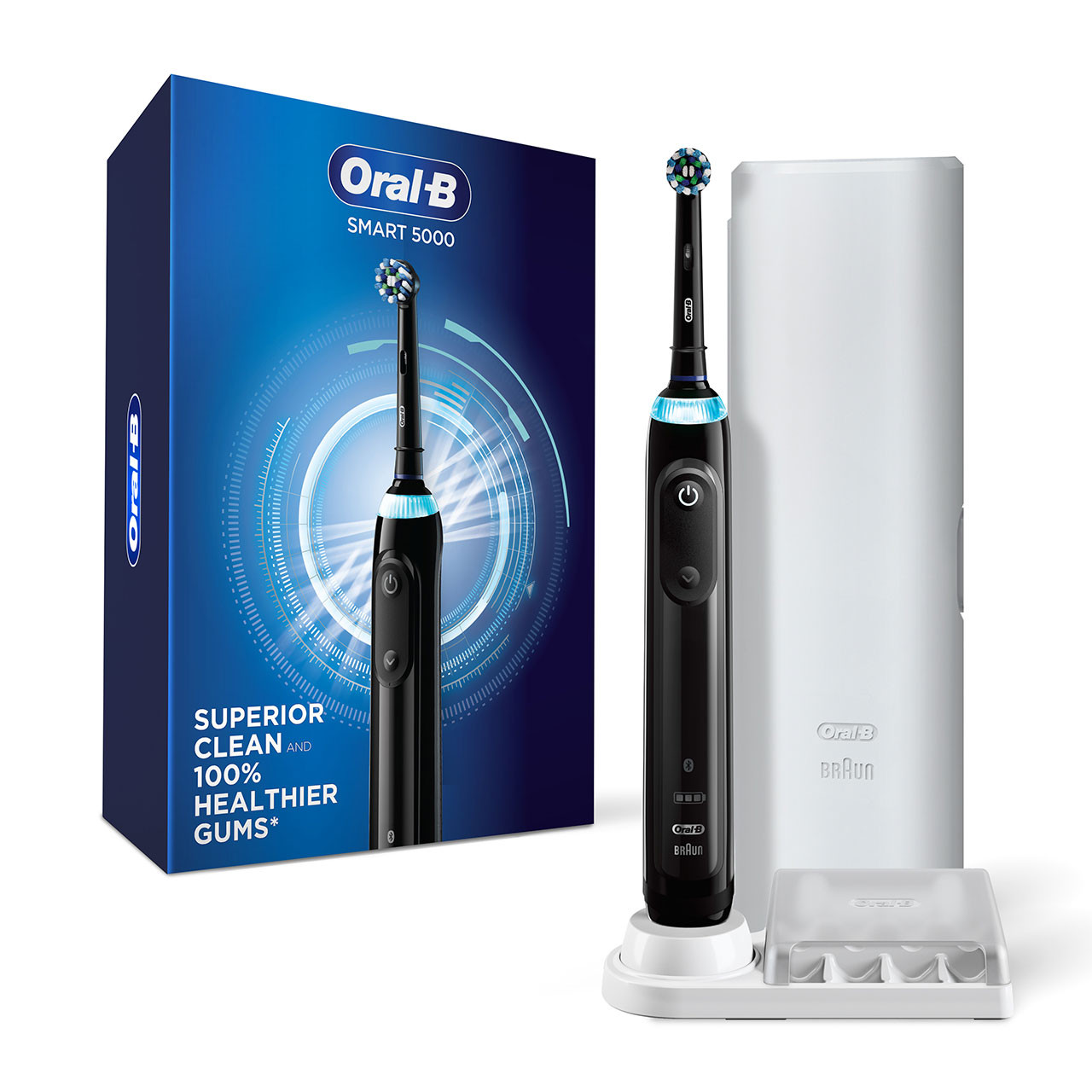 Black Oral-B Smart 5000 with Bluetooth Smart Series | SG_OB32056