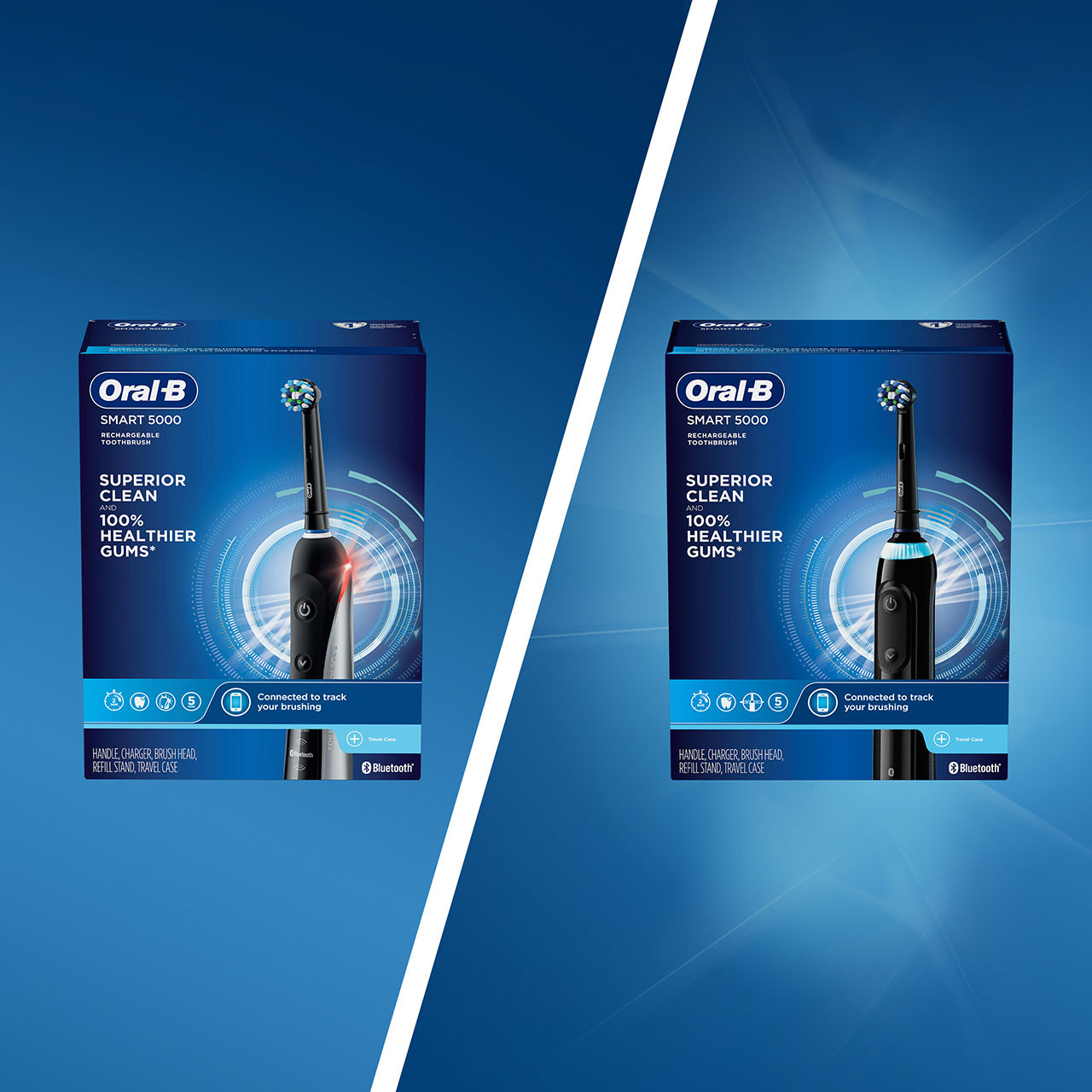 Black Oral-B Smart 5000 with Bluetooth Smart Series | SG_OB32056