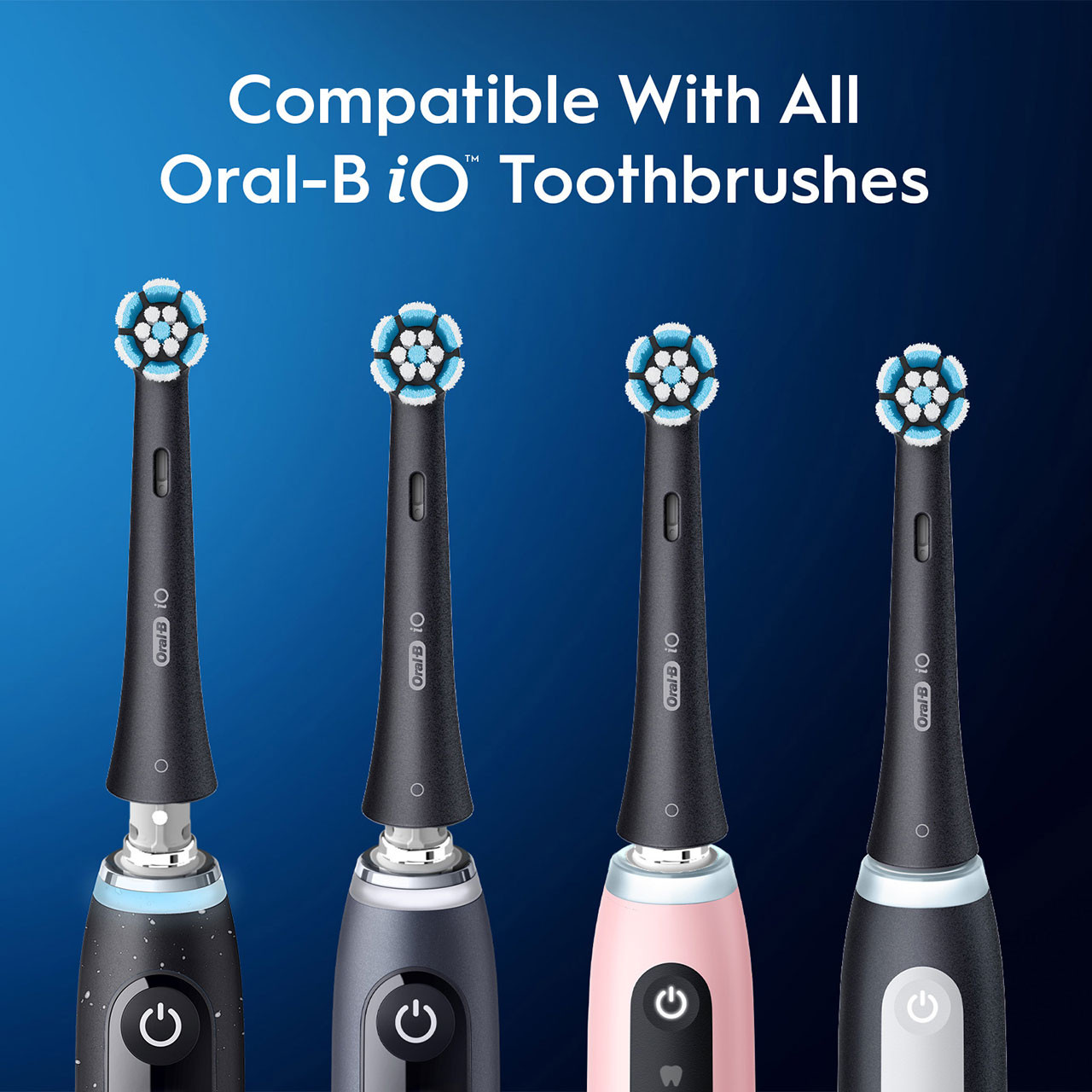 Black Oral-B iO Gentle Care iO Brush Heads | SG_OB69623