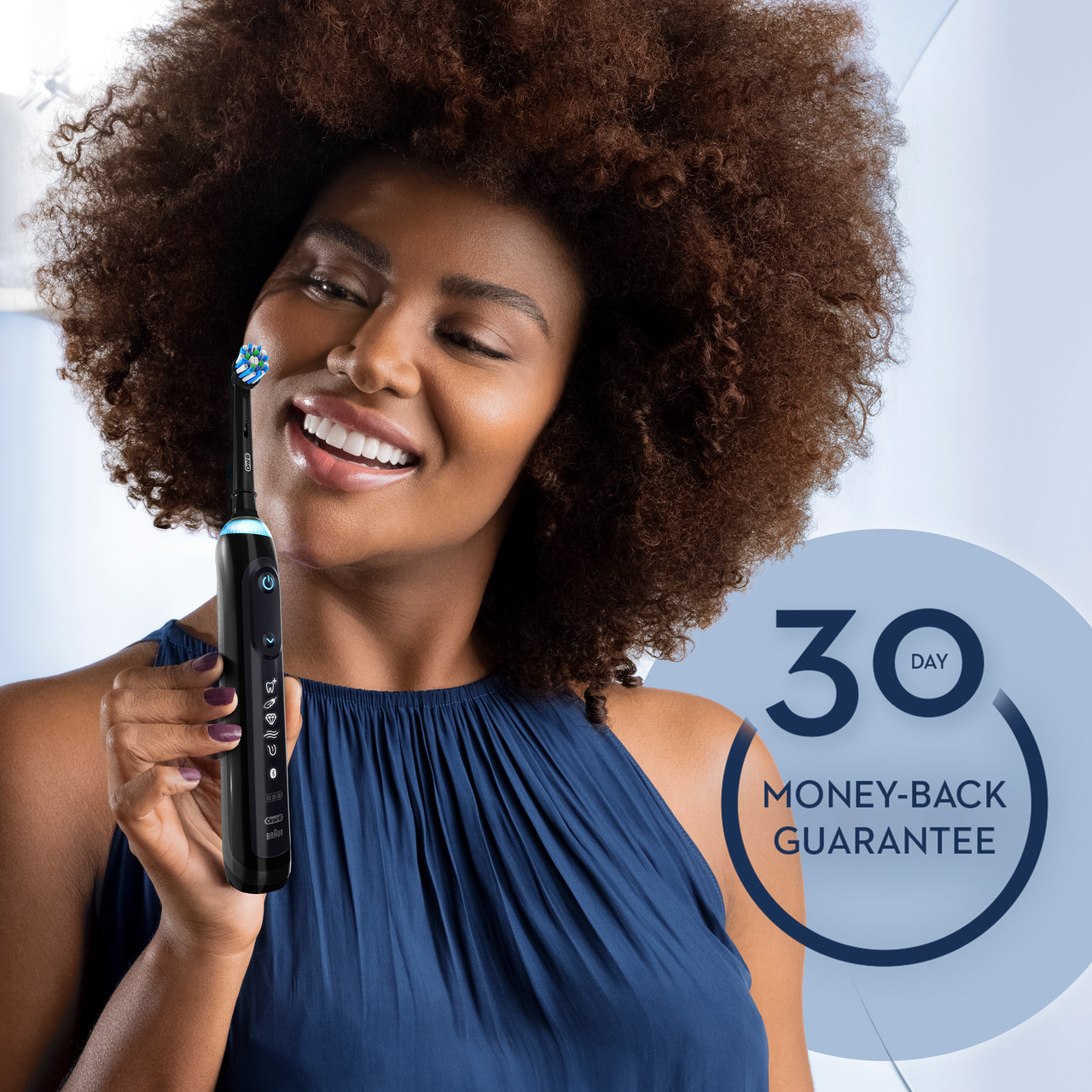 Black Rose Gold Oral-B Genius 7500 Rechargeable Genius Series | SG_OB63218