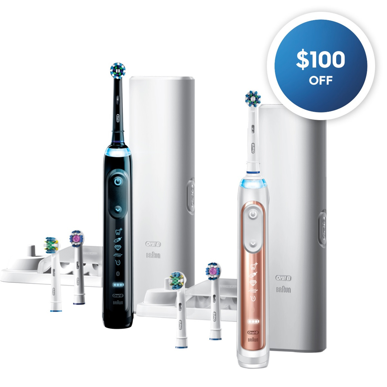 Black Rose Gold Oral-B Genius 7500 Rechargeable Genius Series | SG_OB63218