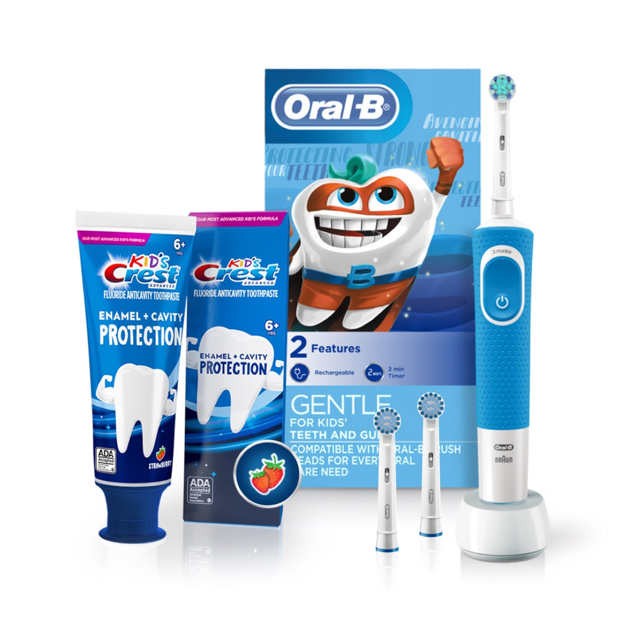 Blue Oral-B Advanced Cavity Protection Kids Bundles | SG_OB57822