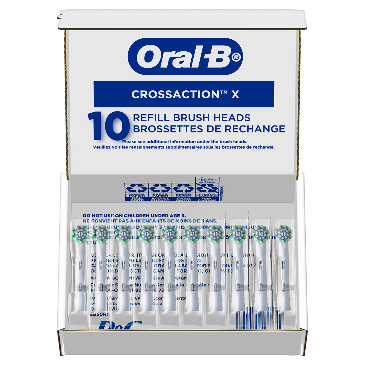 Blue Oral-B CrossAction X-Filament Others Brush Heads | SG_OB17870