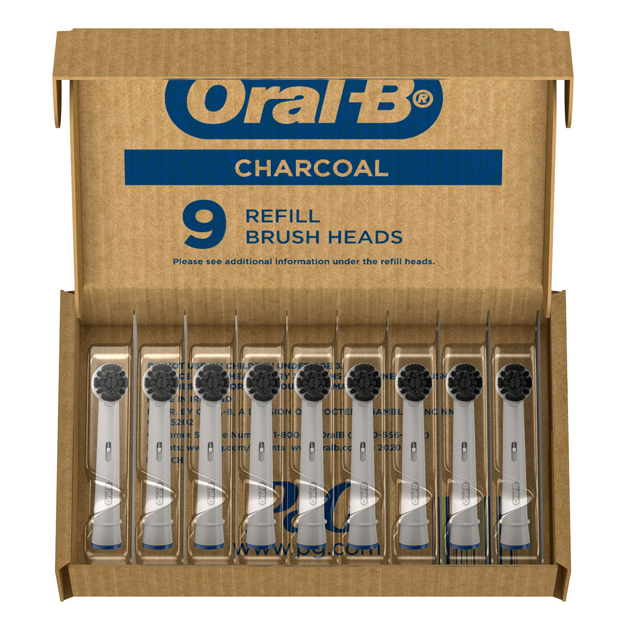 Grey Oral-B Charcoal bristles Others Brush Heads | SG_OB55797