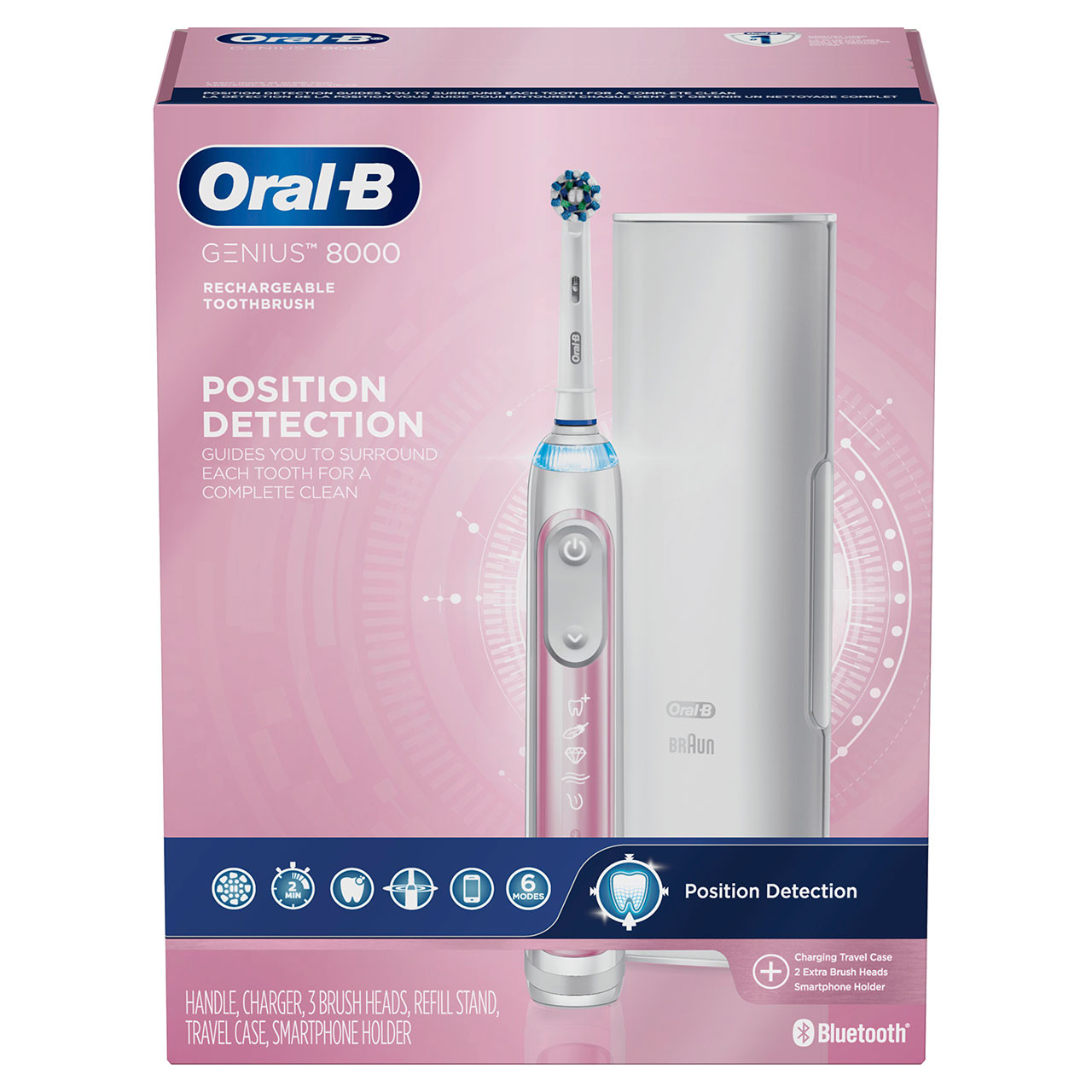 Pink Oral-B Genius 8000 Rechargeable Genius Series | SG_OB56218