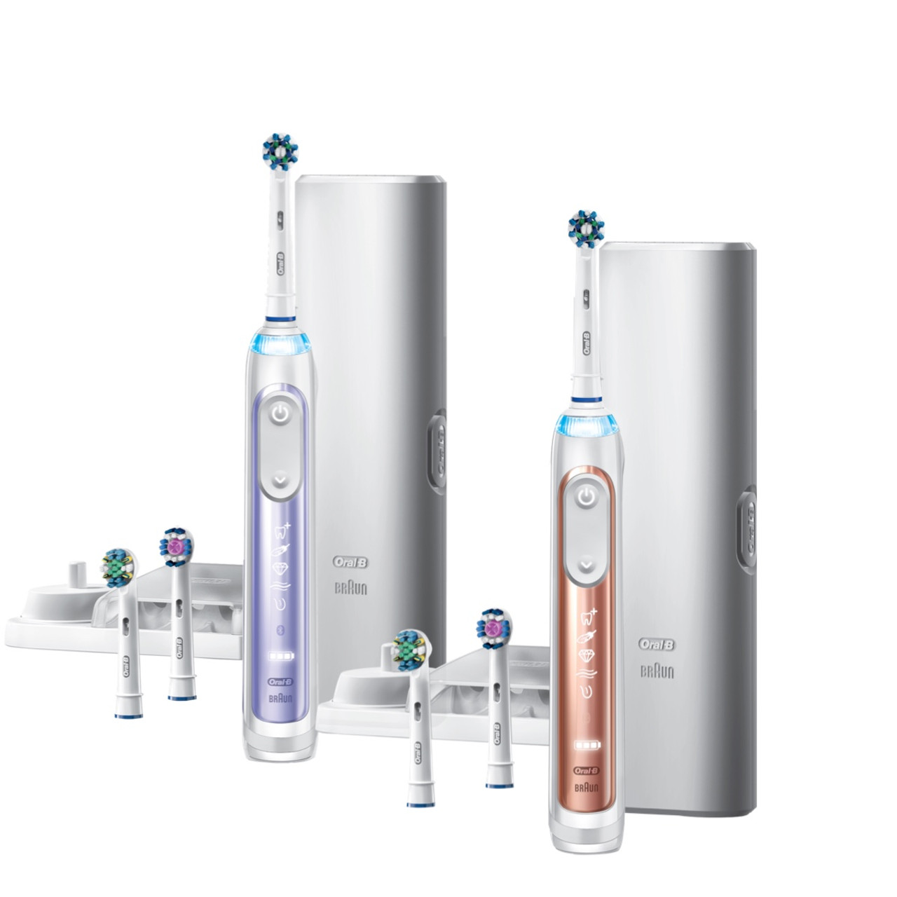 Purple Rose Gold Oral-B Genius 7500 Rechargeable Genius Series | SG_OB19376