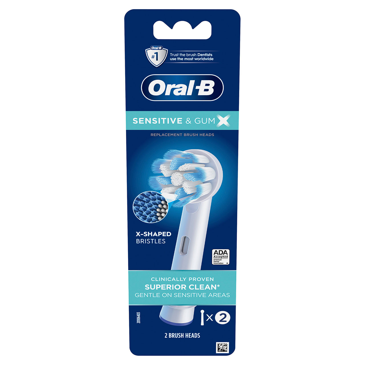 White Oral-B Sensitive & Gum X X-Filament Others Brush Heads | SG_OB42655