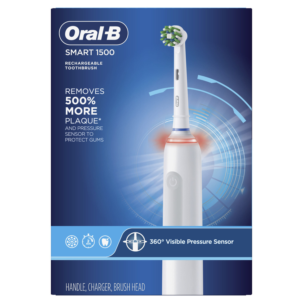 White Oral-B Smart 1500 Power Rechargeable Smart Series | SG_OB20890