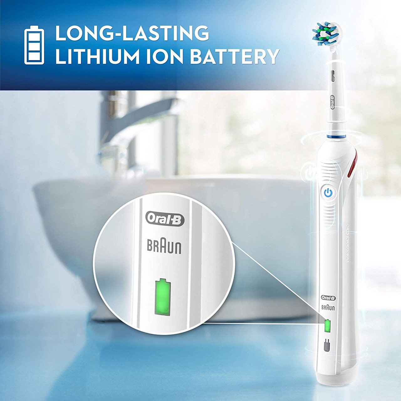 White Oral-B Smart 1500 Power Rechargeable Smart Series | SG_OB20890