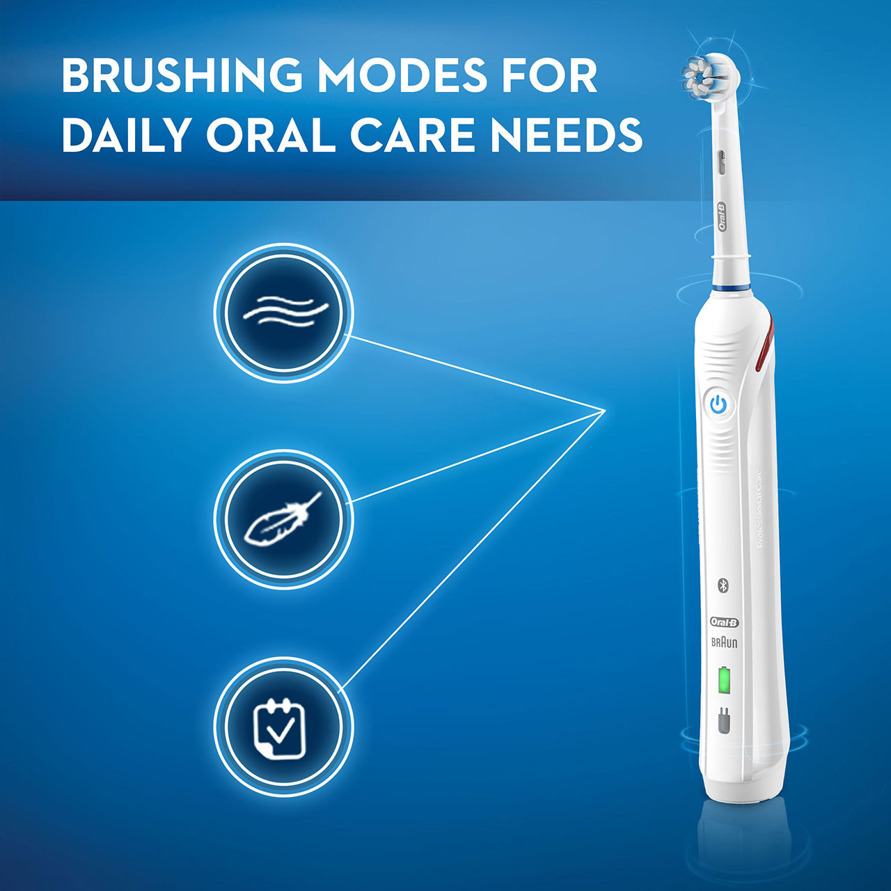 White Oral-B Smart 4000 Rechargeable Smart Series | SG_OB28254