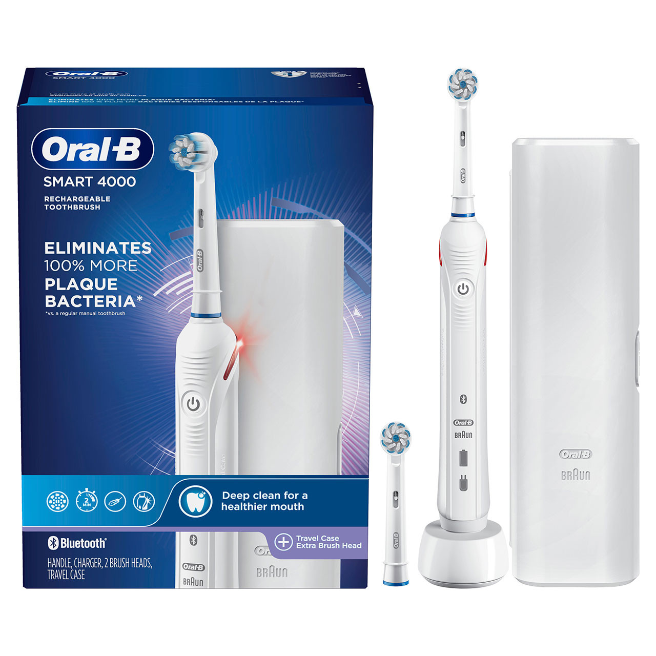 White Oral-B Smart 4000 Rechargeable Smart Series | SG_OB28254