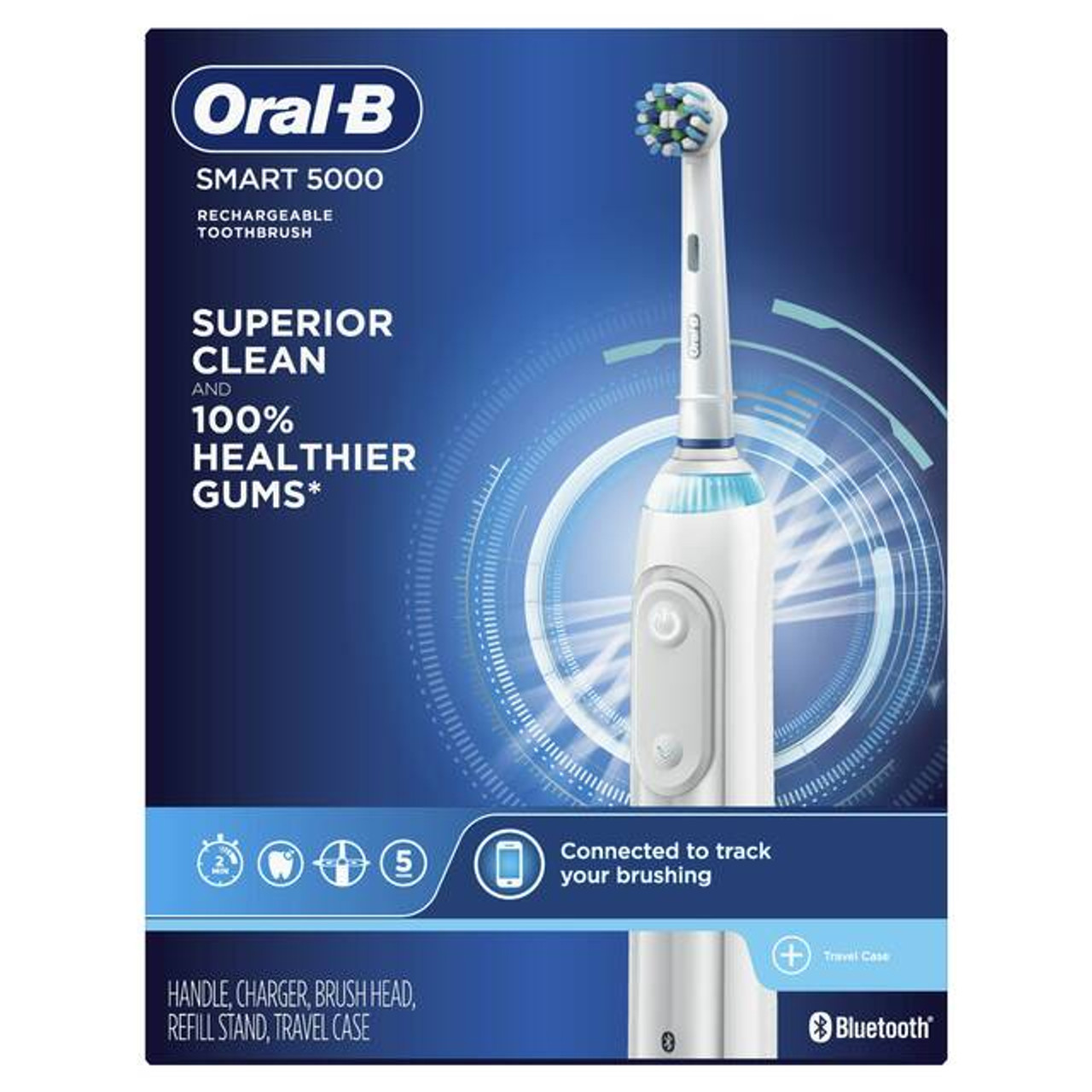 White Oral-B Smart 5000 with Bluetooth Smart Series | SG_OB80032