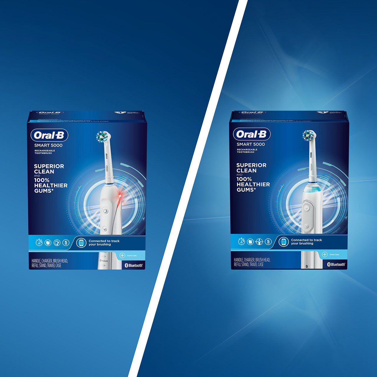 White Oral-B Smart 5000 with Bluetooth Smart Series | SG_OB80032