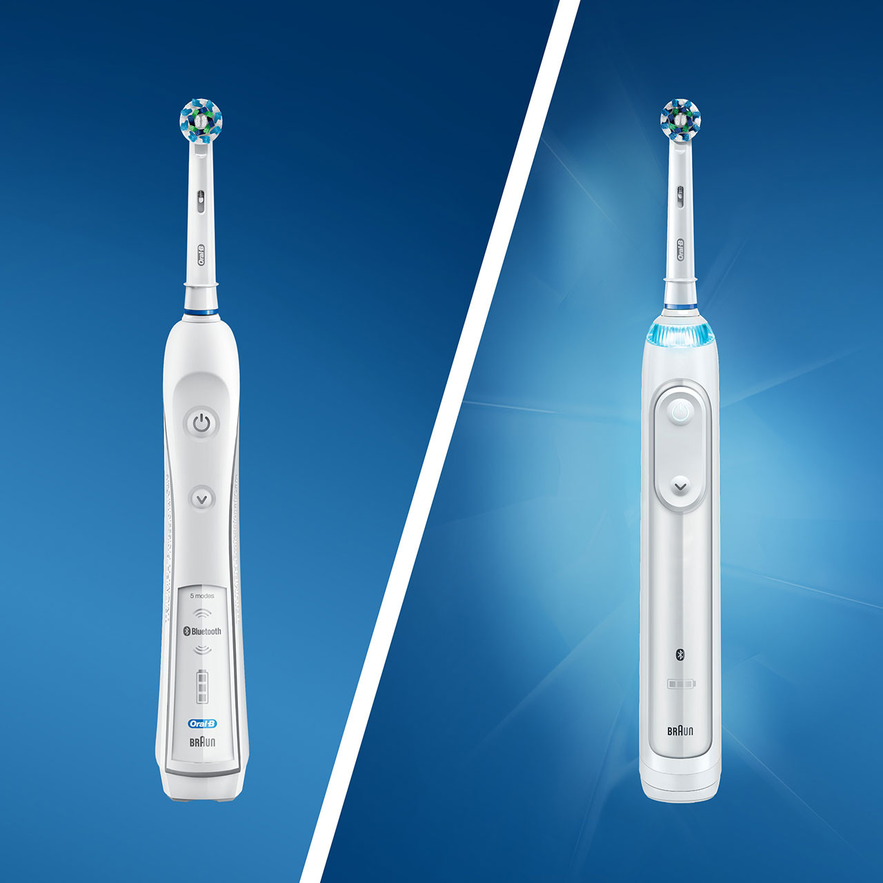 White Oral-B Smart 5000 with Bluetooth Smart Series | SG_OB80032