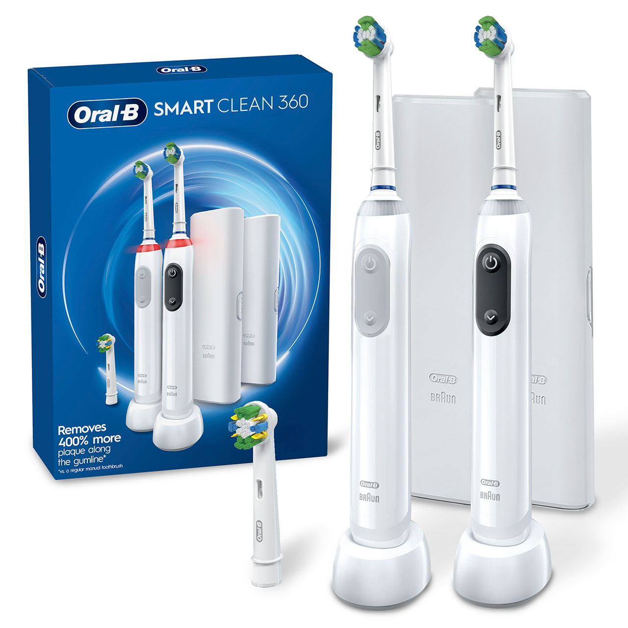 White Oral-B Smart Clean 360 Rechargeable Smart Series | SG_OB44442