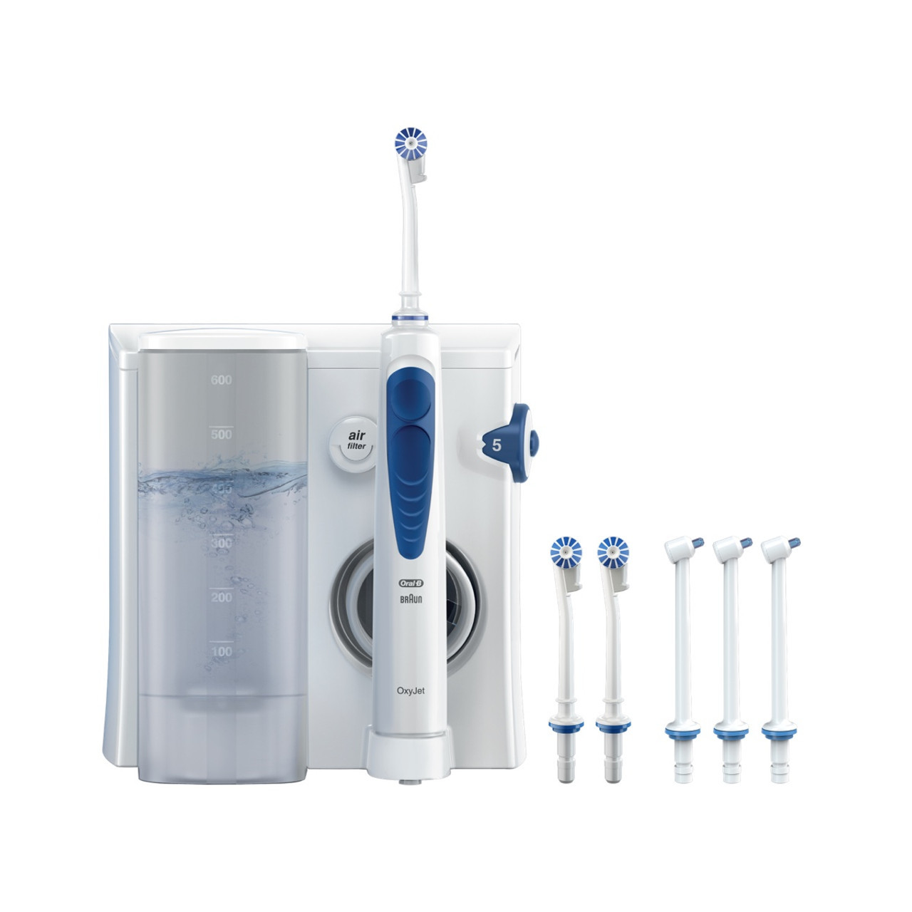 White Oral-B Water Flosser Advanced Countertop Irrigator Accessories | SG_OB20136