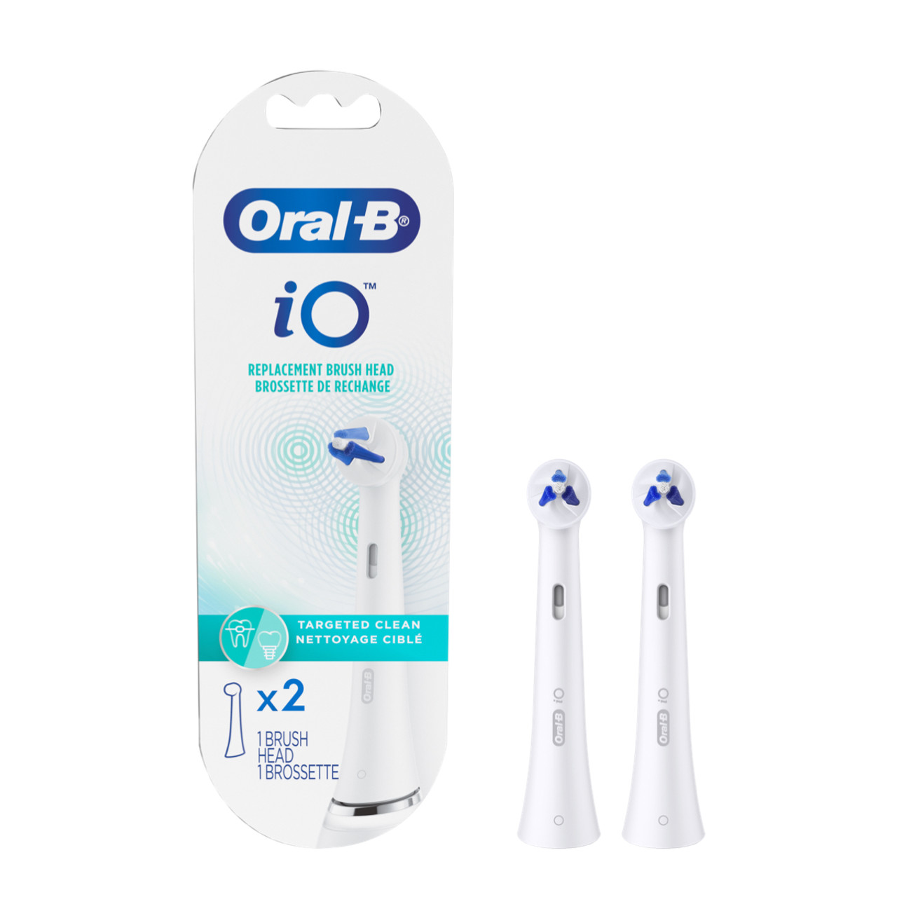 White Oral-B iO Targeted Clean iO Brush Heads | SG_OB47753