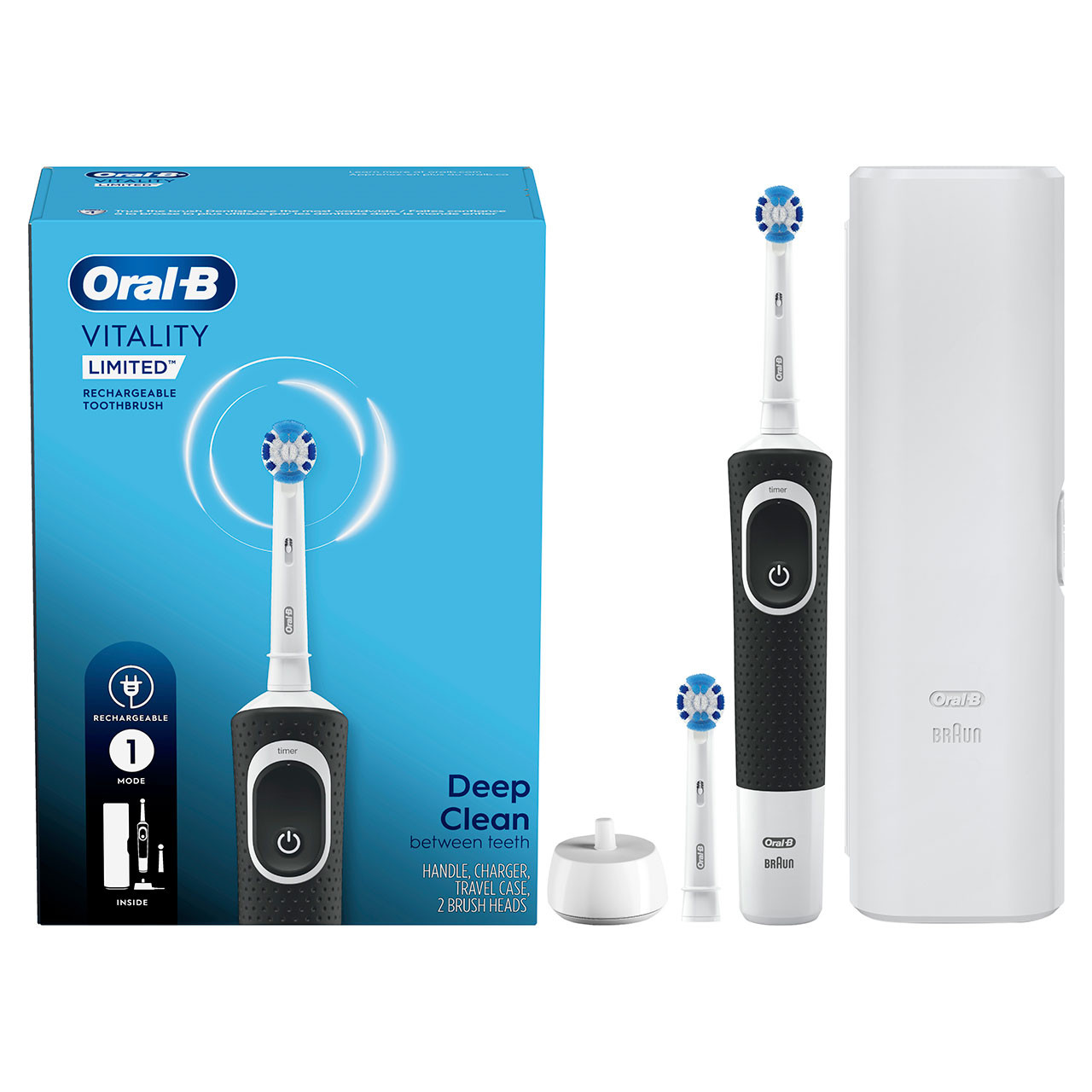 White / Black Oral-B Vitality Limited Rechargeable Pro Series | SG_OB15039